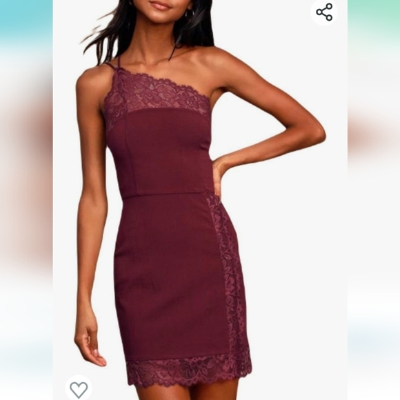 D4. FREE PEOPLE Premonitions Lace One-Shoulder Bodycon Slip Dress Size XS - Picture 1 of 6